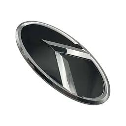 Емблема Kia NEW TYPE Хром (новий вигляд) 110х56 мм (обід Хром) Пластик на скотчі (Завод) - мініатюра 3