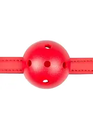 Кляп Easy Toys Ball Gag Plastic Gag With Air Holes 4.5 см червоний - мініатюра 2