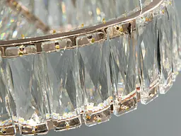 Елегантна підвісна LED люстра Diasha 536/600G золото 110W 65 см з пультом - мініатюра 4