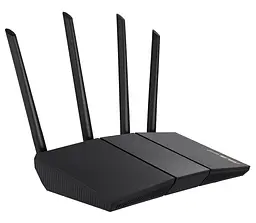 Роутер Asus RT-AX57, Black, WiFi 6 (2.4GHz до 574 MB/s / 5GHz до 2402 MB/s), 4xGLan, 1xGWan, 4 дводіапазонні антени - мініатюра 3
