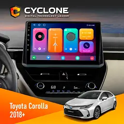 Штатна магнітола Toyota Corolla 2018+ Cyclone C10-001 2x32 CPL Cyclone (НФ-00004549)