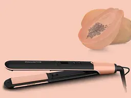 Випрямляч Rowenta Express Shine Papaya, >240Вт, темп.режимів-8, 140-210С, дисплей, кераміка, чорний - мініатюра 4