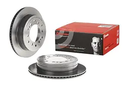 Диск гальмівний задній вентильований Toyota Land Cruiser Prado 84-25р Brembo (09.A334.11) - мініатюра 2