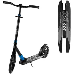 Самокат Best Scooter 87х14.5х36 см Чорно-синій 000255866