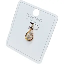 Жіночий кулон-підвіска крапля Xuping з медичного золота під золото 18K з квіткою з кристалів
