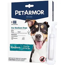 PetArmor Medium петармор капли від бліх кліщів вошей для собак 10-20кг 1.34мл