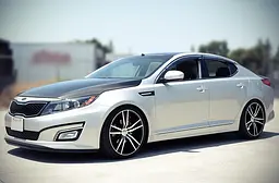 Дефлектори вікон вітровики Kia Optima 2011-2015 З Хром Молдінгом - мініатюра 2