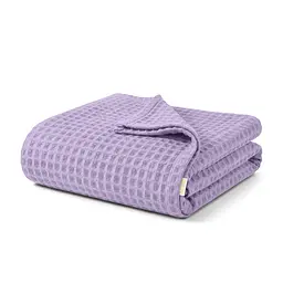 Плед-покривало Cosas Greek Waffle Lavander вафельне 200х220 см (Blanket_25Lavander_GreekWaffle_200x220)
