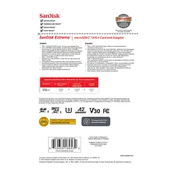 Карта пам'яті SanDisk 512GB microSD class 10 UHS-I U3 V30 Extreme (SDSQXAV-512G-GN6MA) - мініатюра 6