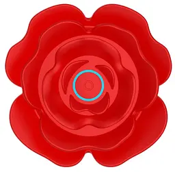 Анальна пробка Rose Rotating червона - мініатюра 7