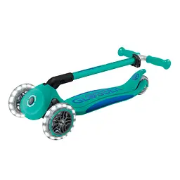 Самокат Globber Elite Lights колеса з підсвіткою 50 кг смарагдово-зелений (439-607-3) - мініатюра 15