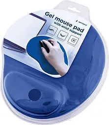 Килимок Gembird Gel Mouse Pad with Wrist Support blue (MP-GEL-B) - мініатюра 2