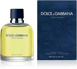 Оригінал Dolce & Gabbana Pour Homme 200 мл Туалетна вода - мініатюра 2