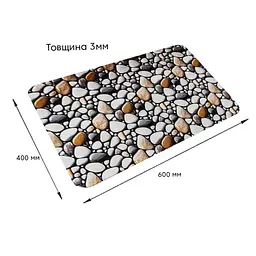 Килимок вологопоглинаючий Wall Sticker 40х60х3 мм SW-00002551 - мініатюра 2