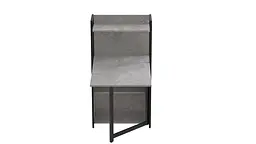 Стіл книжка з етажеркою Практик 1 Ferrum-decor 1200x640x990 Чорний метал ДСП Бетон 16 мм (FRD-104617) - мініатюра 2