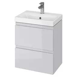 Тумба для ванної кімнати Cersanit CET В03 з умивальником Moduo Slim 50 см Сірий UN509-041 30412