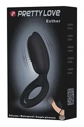 Насадка з вібрацією Pretty Love Penis Ring Black Baile BI-026218 87678 - мініатюра 6