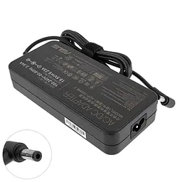 Блок живлення для ноутбука Asus 19.5V, 9.23A, 180W, 5.5x2.5мм, black (під G46, G55, G75, G750 series), black (без кабеля !) - мініатюра 2