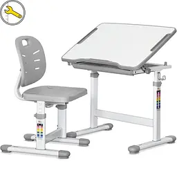 Комплект меблів Evo-kids Evo-05 Ergo Grey: стіл+стілець (Evo-05 Ergo G)