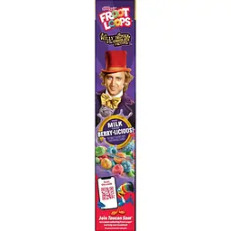 Сухий сніданок Kellogg's Froot Loops Berry-licious Willy Wonka Cereal 348g - мініатюра 7
