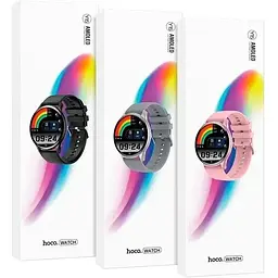 Смарт-годинник Hoco Y15 AMOLED Smart Sports Watch (call version) Black - мініатюра 6