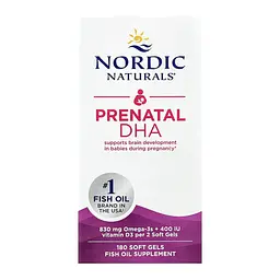 Омега-3 для вагітних та матерів-годувальниць Nordic Naturals Prenatal DHA 180 softgels