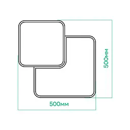 Світлодіодна накладна люстра Ardero AL6420ARD TOUCH S 60Вт білий - мініатюра 6