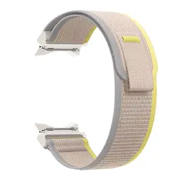Браслет для Samsung Galaxy Watch 4 - бежево-жовтий Watchbands Cloth ширина кріплення 20мм нейлоновий (WB007-9167169) - мініатюра 2