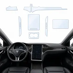 Набір Плівок захисних для салону Tesla Model S 2012-2021 TPH (Кансолі Дисплея Ручок)