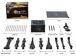 Блок живлення ATX 850W BLACK CORE GX-850-ATX31 SEASONIC - мініатюра 9
