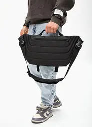 Чоловіча cумка-бананка під ноутбук Sambag Urban Pro чорна 46 × 26 см (51411264m) - мініатюра 4