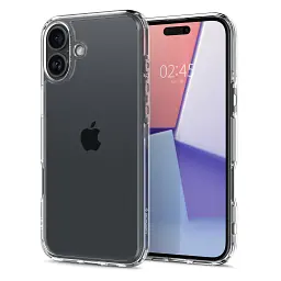 Чохол-накладка Spigen Ultra Hybrid для Apple iPhone 16 Crystal Clear (ACS08197) - мініатюра 2