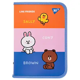 Папка для зош. B5 Yes 492155 Line Friends на блиск. пласт.
