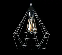 Стельова люстра E27 Splendid Ray L302/1, регульована, 1 лампа, Чорний метал, висота 35-110 см, сучасний стиль - мініатюра 2