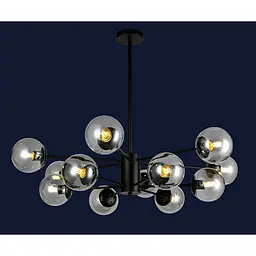 Люстра молекула Levistella 7526033-12 BK+CL - мініатюра 2