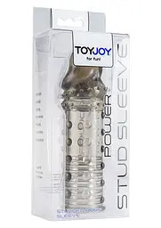 Насадка на пеніс Toy Joy Power Stud Sleeve 15 см сірий - мініатюра 2