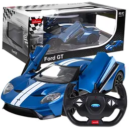 Машинка Ford GT синій RASTAR модель 1:14 Автомобіль на дистанційному керуванні + пульт 2,4 ГГц