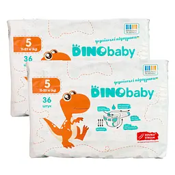 Підгузки Dino Baby 5 (11-25 кг), 72 шт