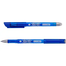 Ручка гелева Buromax Erase Slim Пиши-стирай синя 0.5 мм упаковка 12 шт. (BM.8300-01)