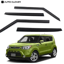 Дефлектори вікон ветровики для Kia Soul 2014-2019 4 шт (Auto Clover)