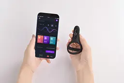 Ерекційне кільце Fun Town Rise подвійне управління зі смартфона Turquoise - мініатюра 9