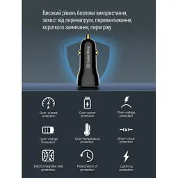 Зарядний пристрій ColorWay PowerDelivery PPS USB (USB-A + USB-C) (60W) Black (CW-CHA046PD-BK) - мініатюра 11
