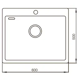 Кухонна мийка Mixxus MX6050-200x1.2-Handmade MX0569, Нержавіюча сталь - мініатюра 2