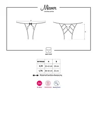 Сексуальні трусики Obsessive Miamor UA63594 L/XL чорний - мініатюра 4