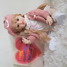 Реалістична Кукла Реборн 55 см повністю вінілова Doll Reborn Baby К0100307 - мініатюра 9