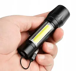 Ручний ліхтарик з USB зарядкою Світлодіодний X-Balog - мініатюра 6