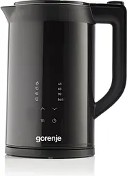 Gorenje Електрочайник 1.7л, підвійні стінки, LED дисплей, Strix контроль, чорний - мініатюра 2
