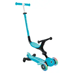 Самокат Globber Go Up Active Lights 360 колеса світяться до 20/50кг від 1 року блакитний (749-300) - мініатюра 4