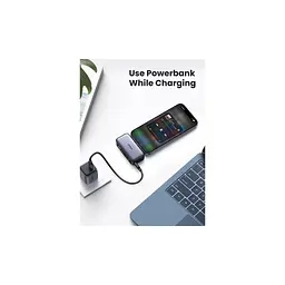 Батарея універсальна Ugreen 5000mAh 22,5W USB-C In/Out, with build-in Type-C connector (PB503) (35338) - мініатюра 4