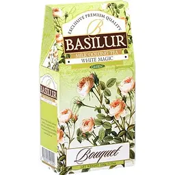 Чай зелений Basilur Букет Біле чарівництво 100г картон